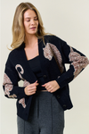 TIGER PRINTED SWEATER CARDIGAN