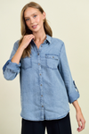 CHAMBRAY BUTTON DOWN SHIRT