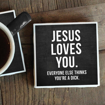 JESUS LOVES YOU COASTER