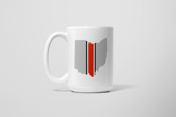 OHIO STRIPE MUG 15 OZ