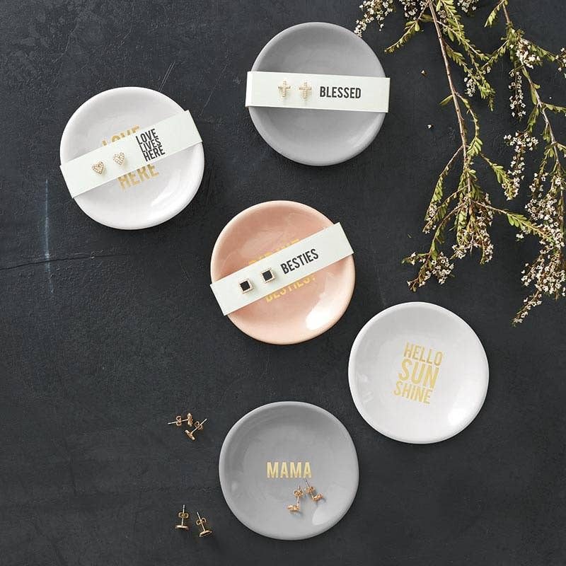 BLESSED RING DISH & EARRINGS