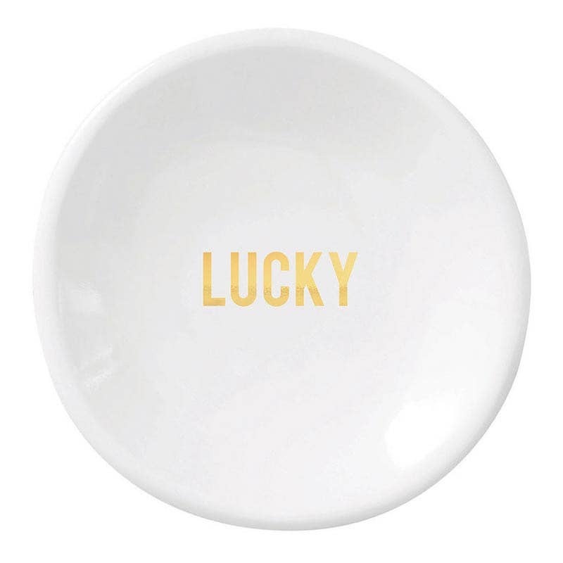 LUCKY RING DISH & EARRINGS