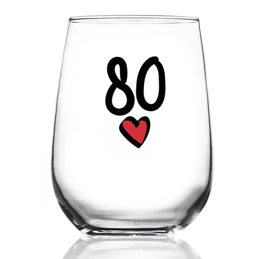 80 HEART WINE GLASS