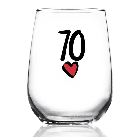 70 HEART WINE GLASS