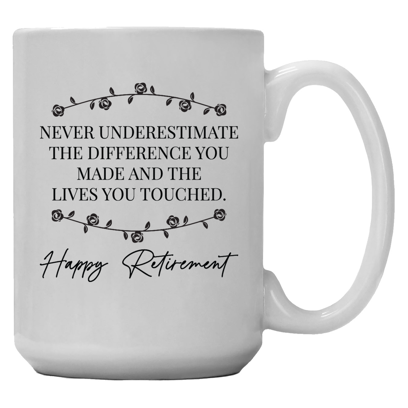 NEVER UNDERESTIMATE MUG