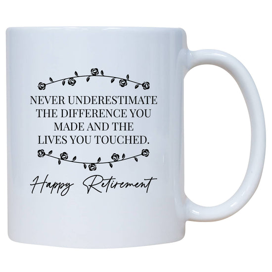 NEVER UNDERESTIMATE MUG