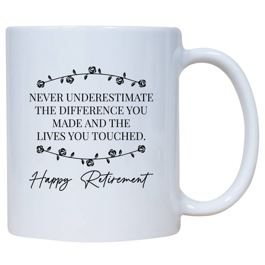 NEVER UNDERESTIMATE MUG