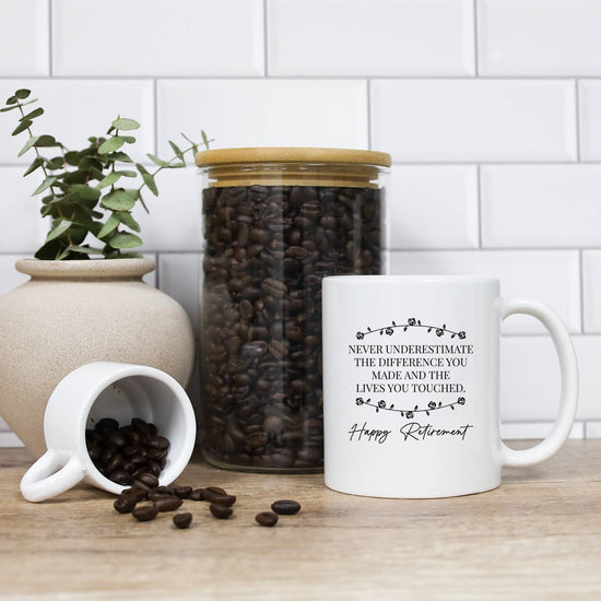 NEVER UNDERESTIMATE MUG