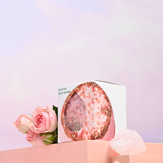 ROSE QUARTZ CRYSTAL GEODE