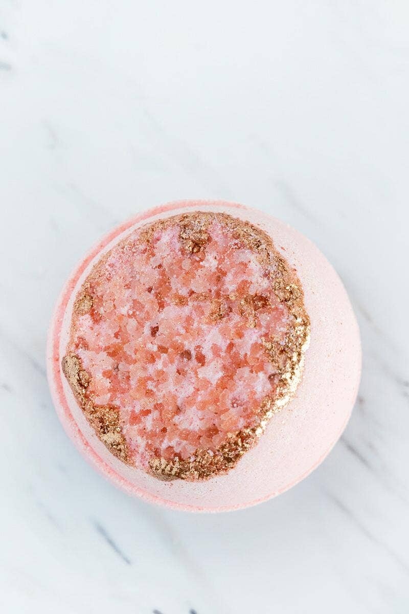 ROSE QUARTZ CRYSTAL GEODE