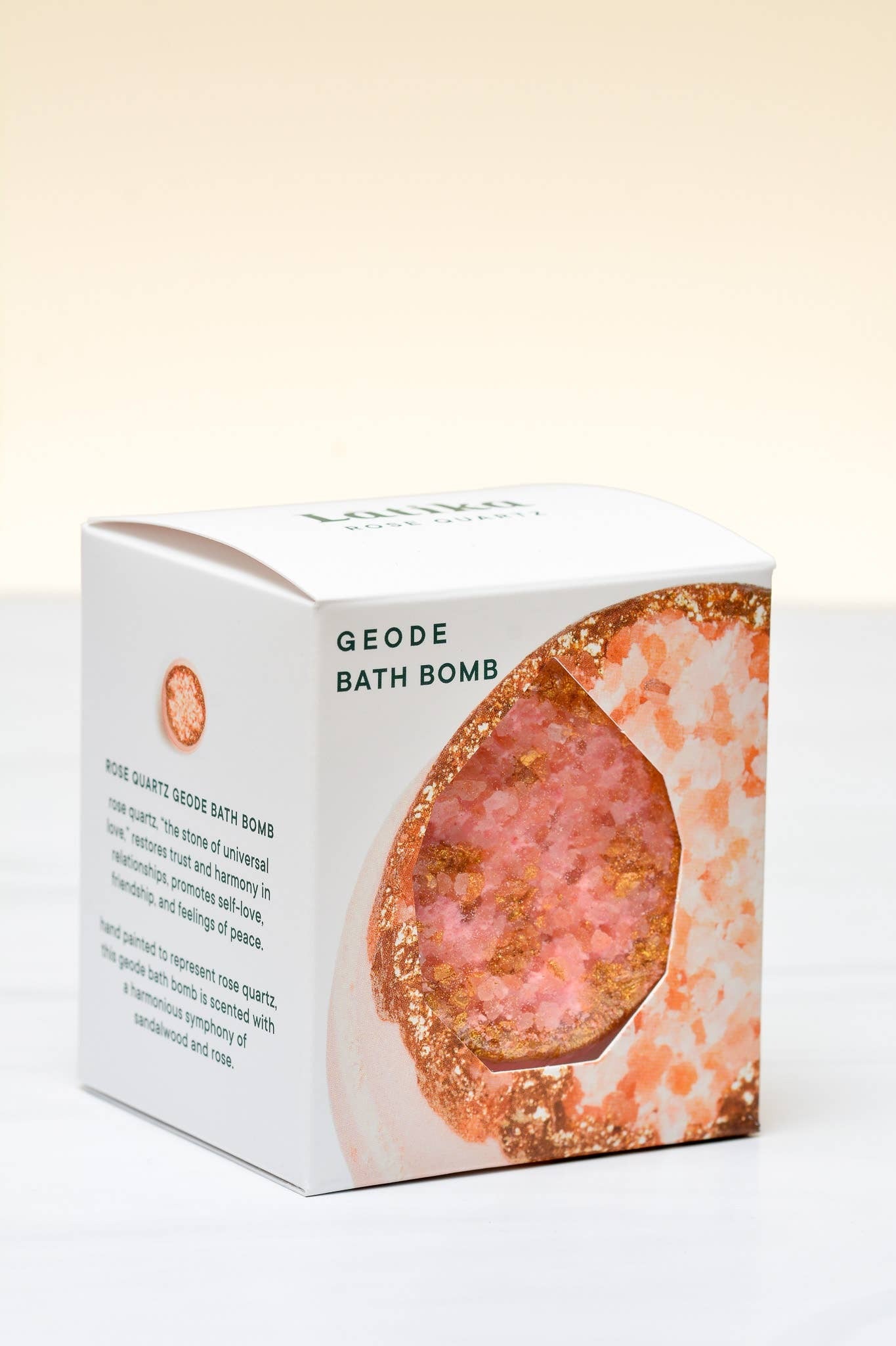 ROSE QUARTZ CRYSTAL GEODE