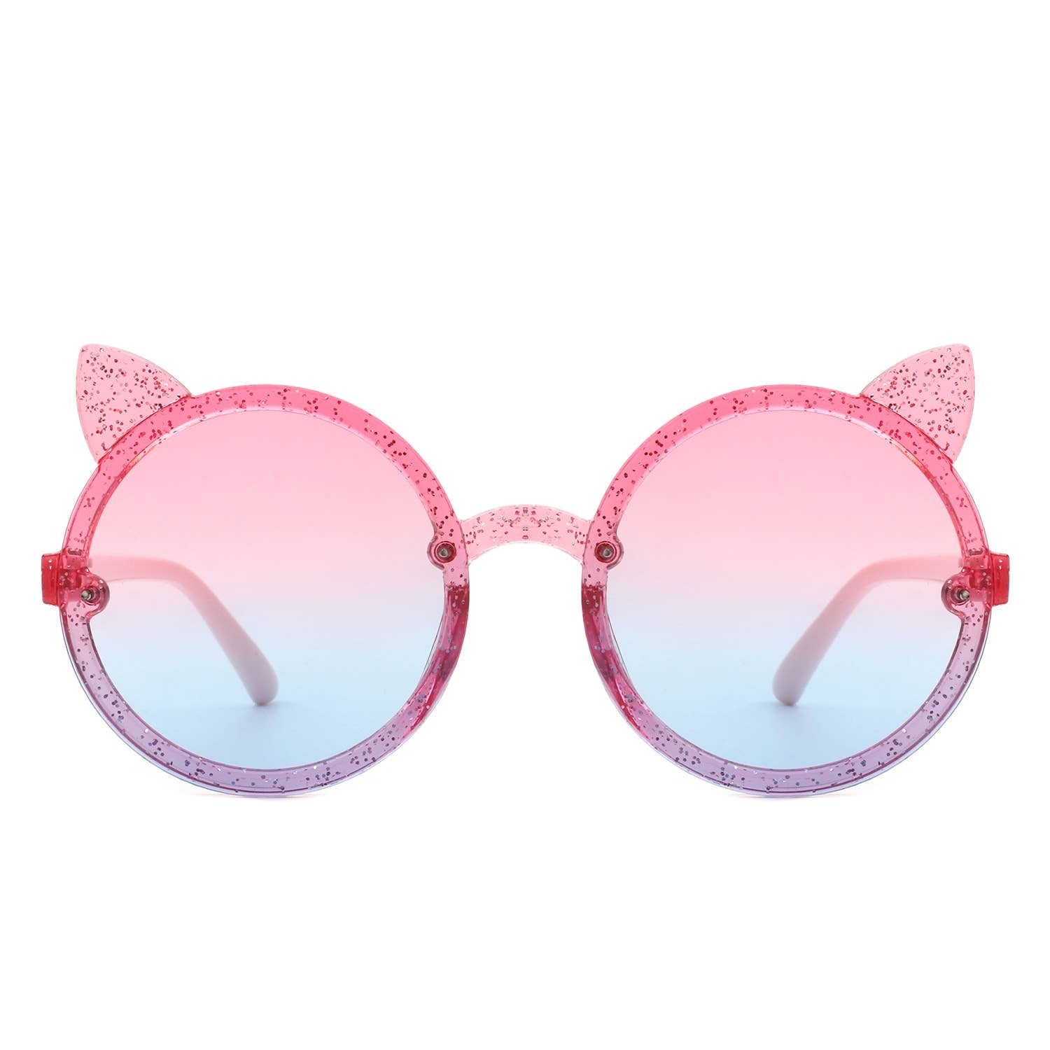 ROUND CAT EAR GLITTER SUNNIES