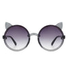 ROUND CAT EAR GLITTER SUNNIES