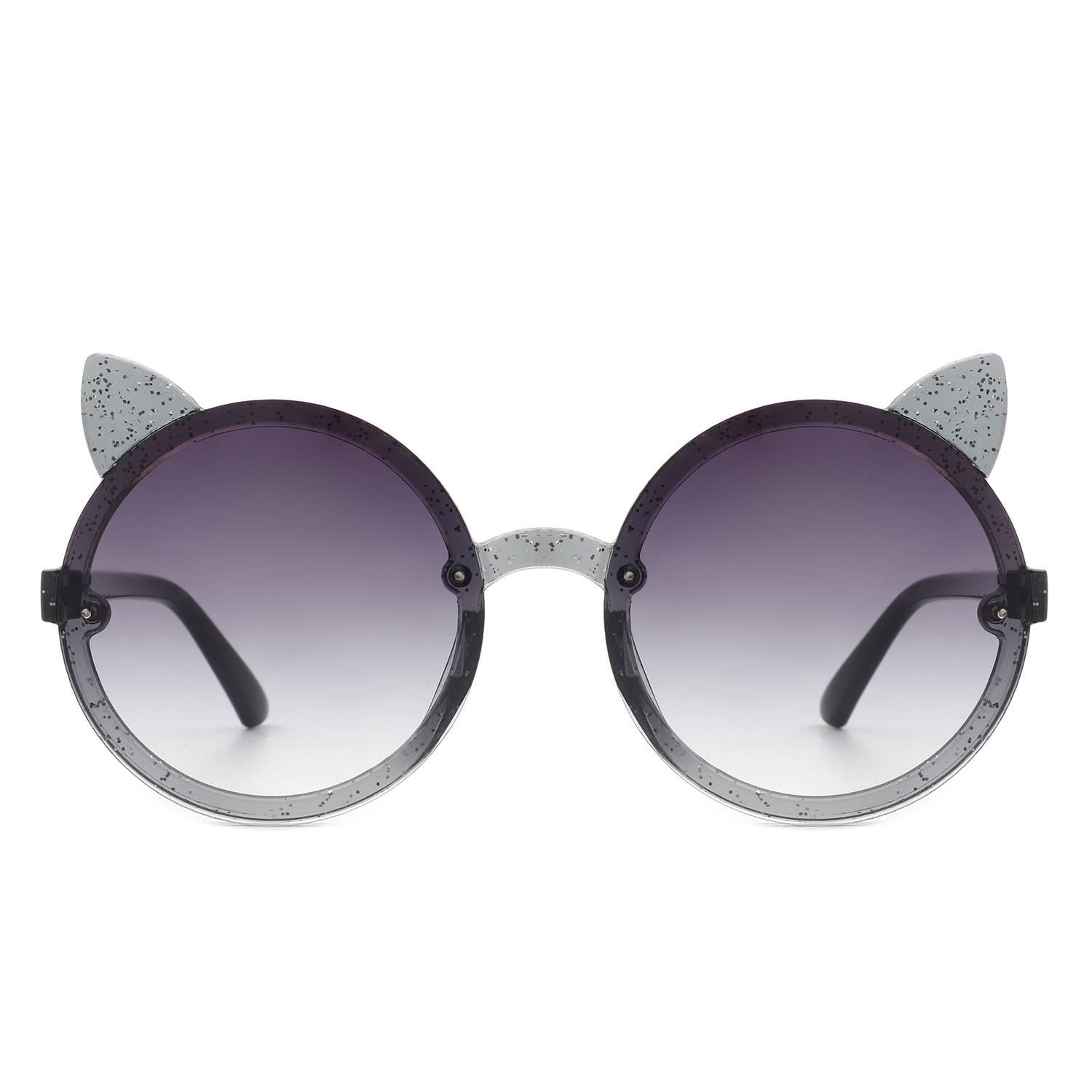 ROUND CAT EAR GLITTER SUNNIES