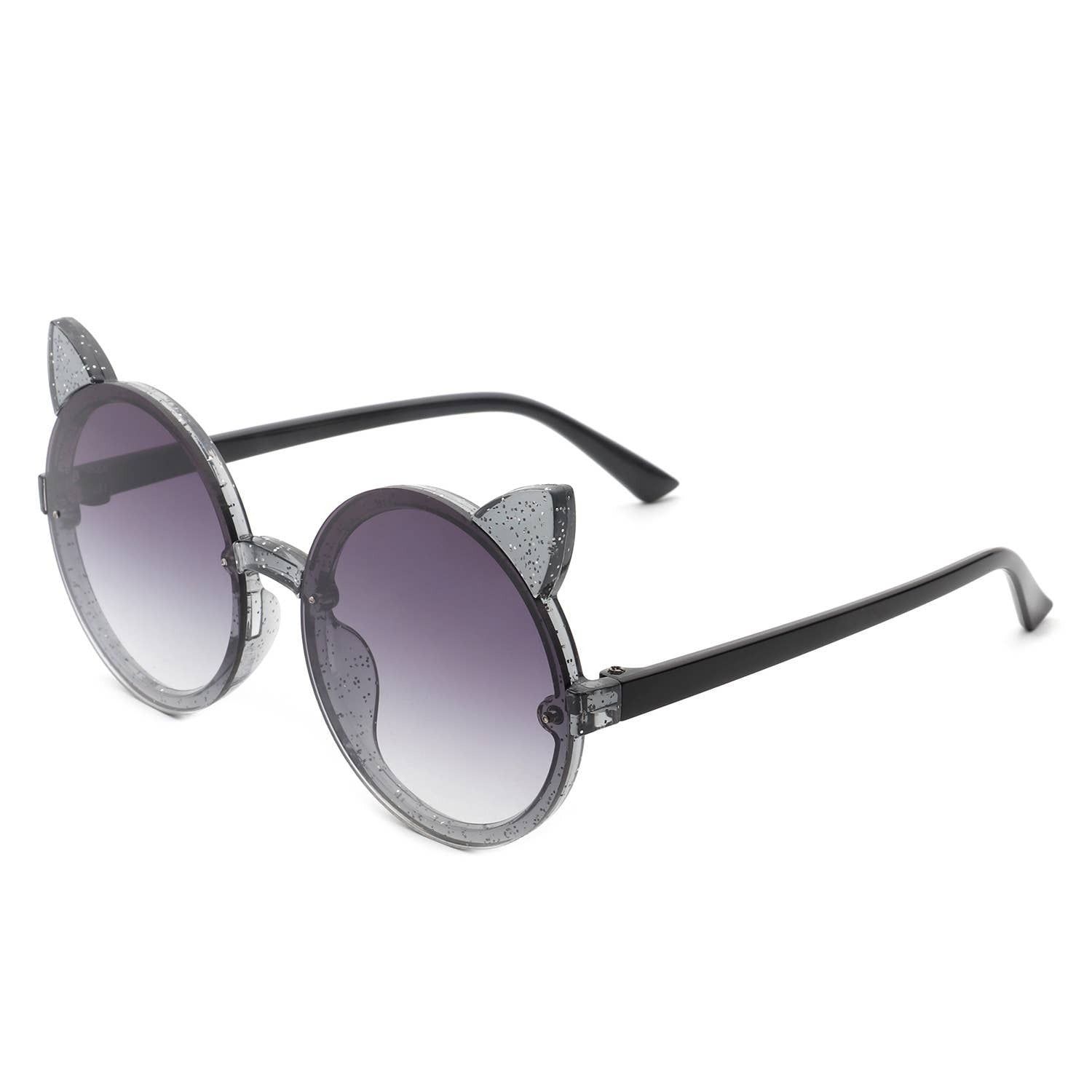 ROUND CAT EAR GLITTER SUNNIES