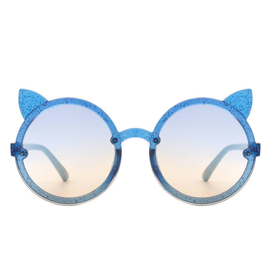 ROUND CAT EAR GLITTER SUNNIES