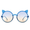 ROUND CAT EAR GLITTER SUNNIES