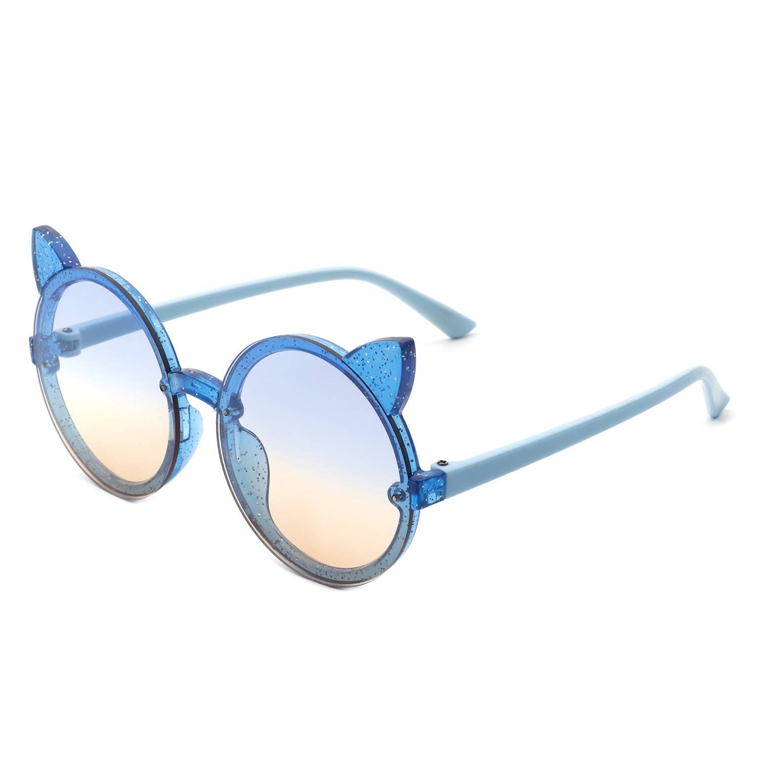 ROUND CAT EAR GLITTER SUNNIES