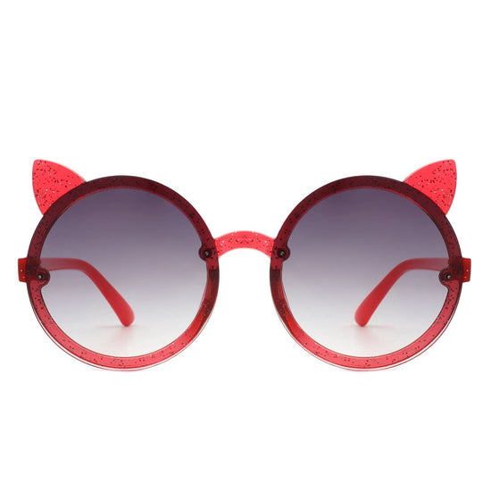 ROUND CAT EAR GLITTER SUNNIES