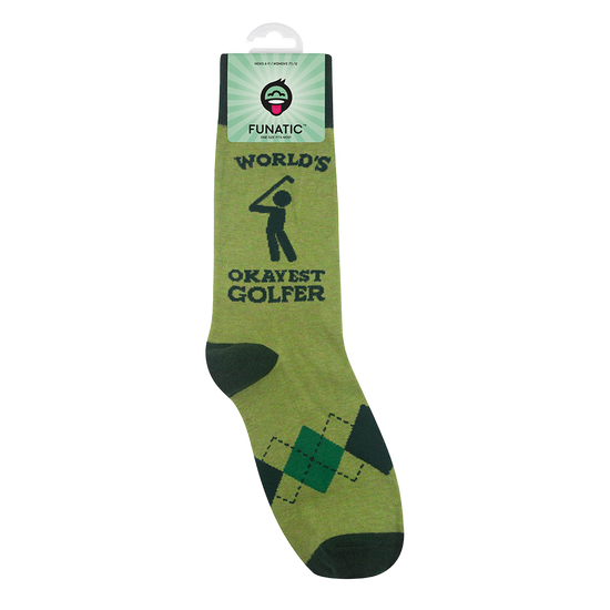 WORLD'S OKAYEST GOLFER SOCKS