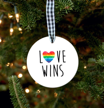 LOVE WINS ORNAMENT