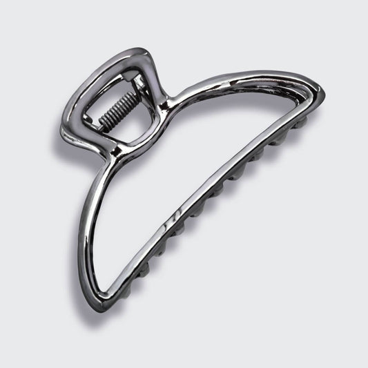 OPEN METAL CLAW CLIP HEMATITE