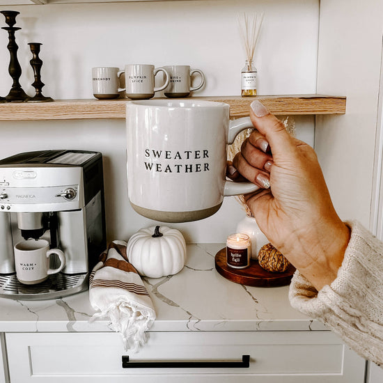 SWEATER WEATHER STONEWARE MUG