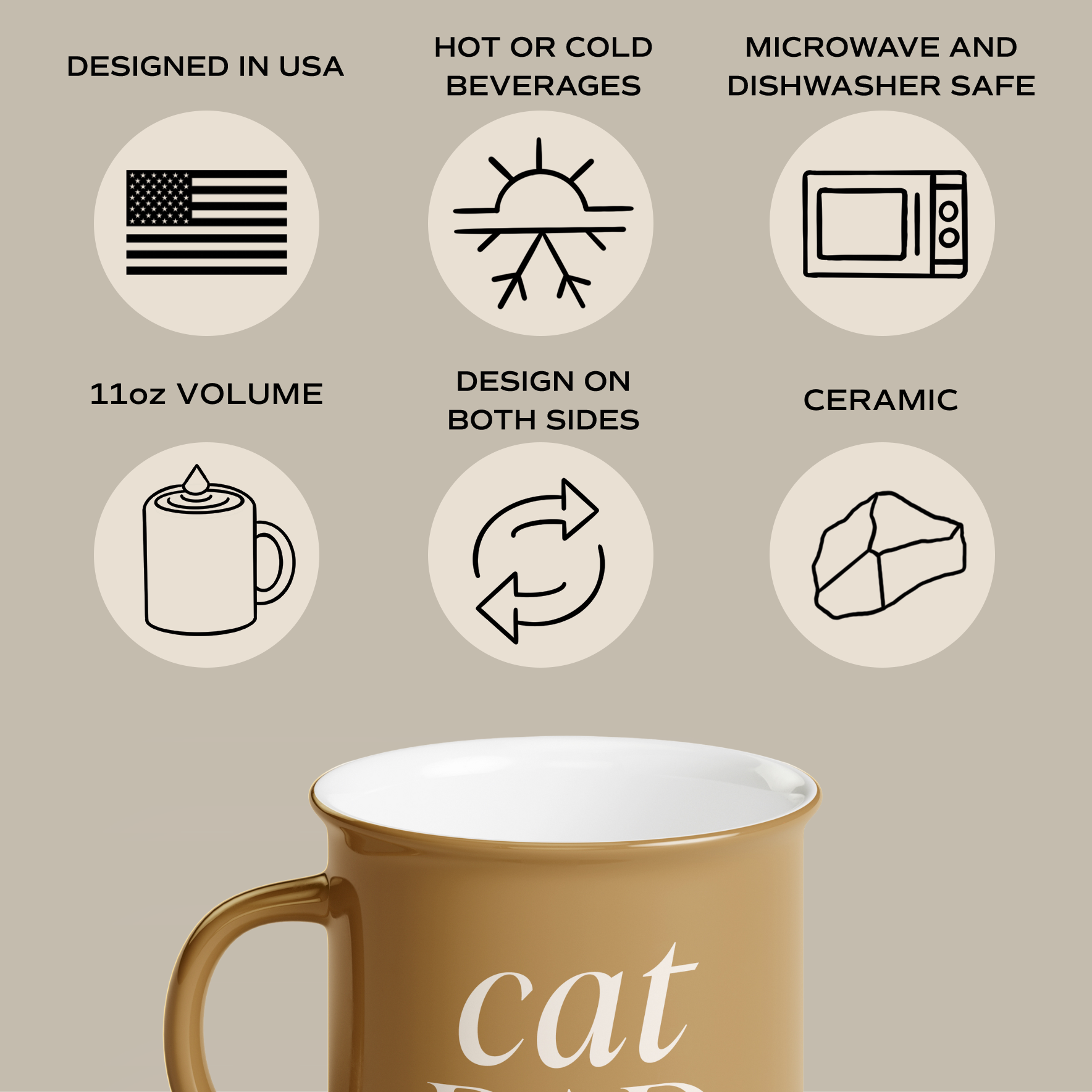 CAT DAD CAMPFIRE MUG