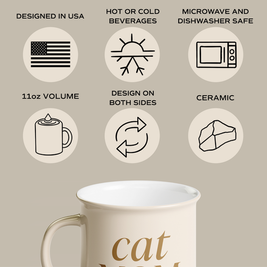 CAT MOM CAMPFIRE MUG