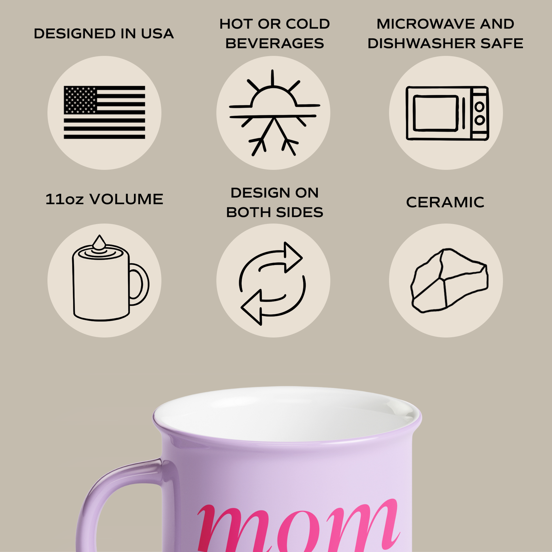 MOM LIFE CAMPFIRE MUG