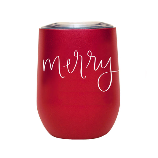 MERRY WINE TUMBLER