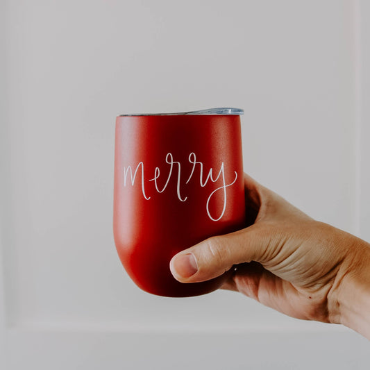 MERRY WINE TUMBLER