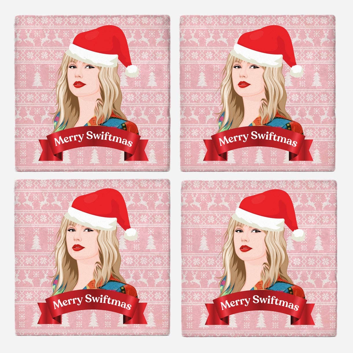 MERRY SWIFTMAS COASTERS