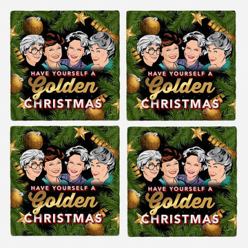 GOLDEN GIRLS CHRISTMAS COASTERS