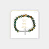 PRAY ON IT GREEN BRACELET
