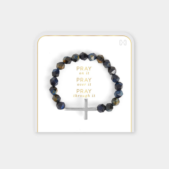PRAY ON IT GREEN BRACELET