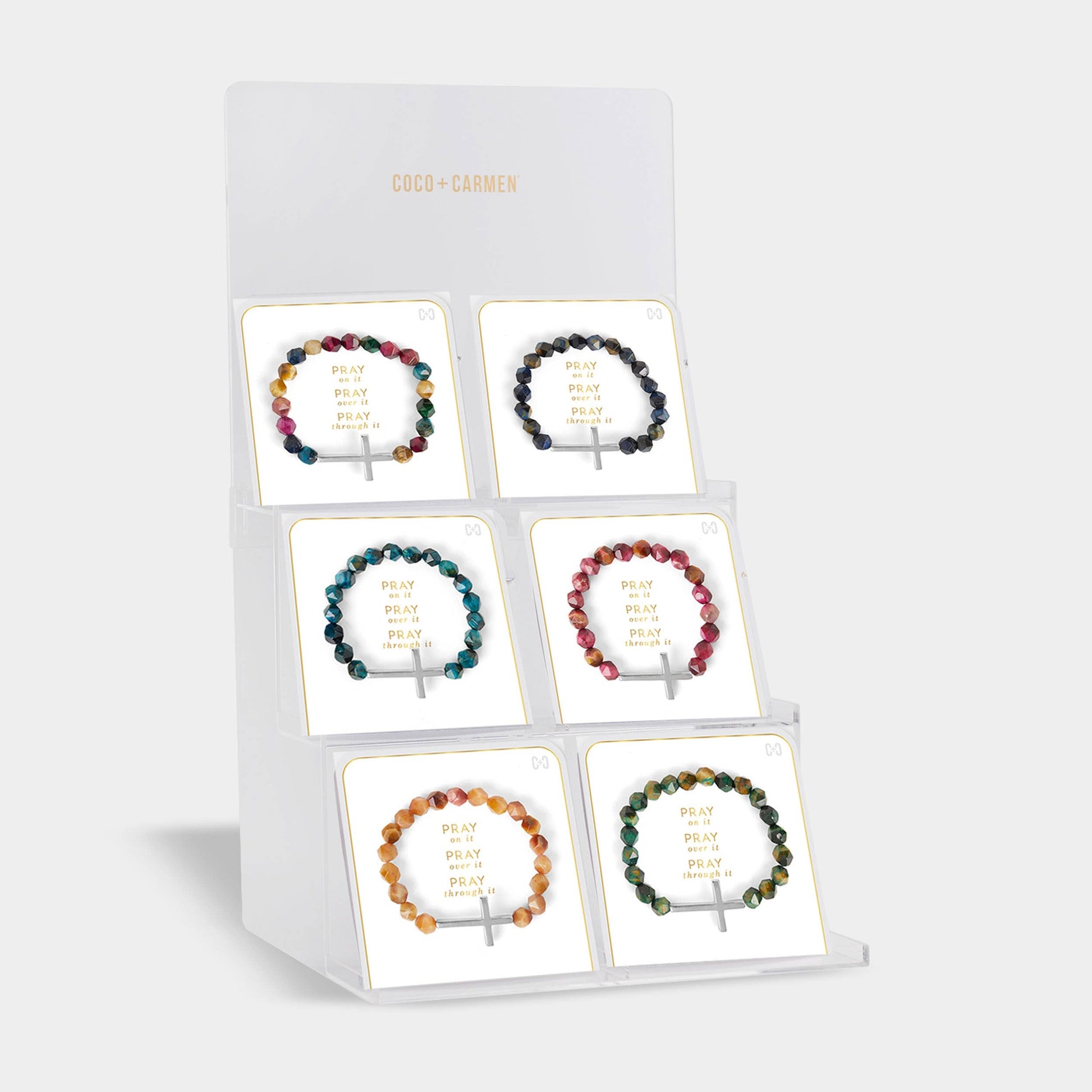 PRAY ON IT GREEN BRACELET