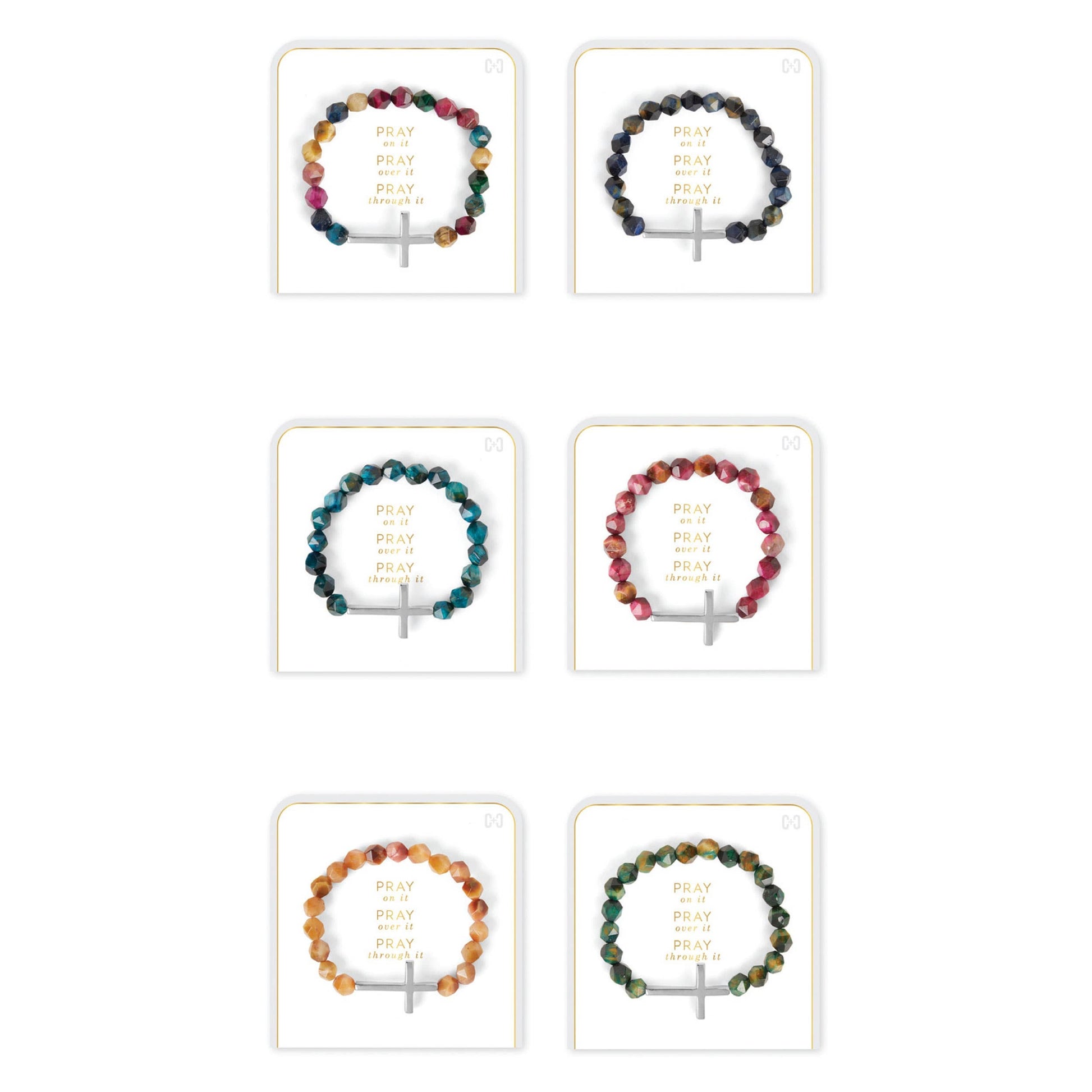 PRAY ON IT GREEN BRACELET