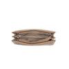 ABIGAIL SAND PLEATED CLUTCH