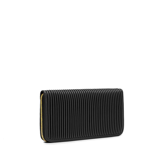 SANDY PLEATED WALLET BLACK
