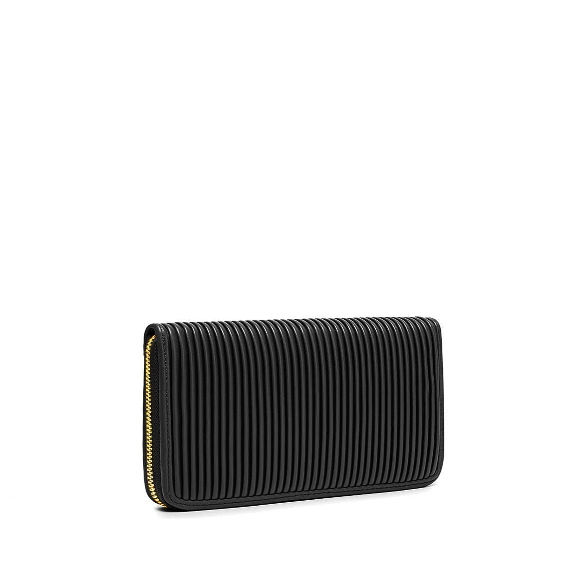 SANDY PLEATED WALLET BLACK