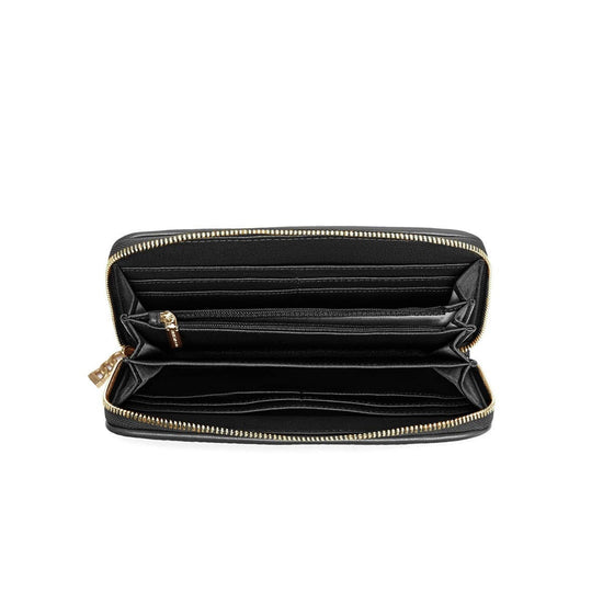 SANDY PLEATED WALLET BLACK
