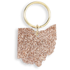 OHIO GLITTER KEYCHAIN