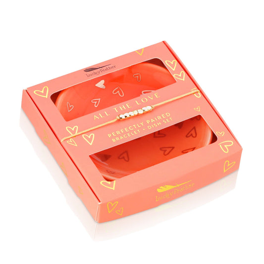 LOVE BRACELET + DISH SET