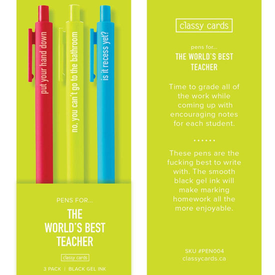 WORLD'S BEST TEACHER PENS