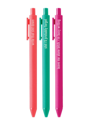 EXCESSIVE NOTE TAKER PENS