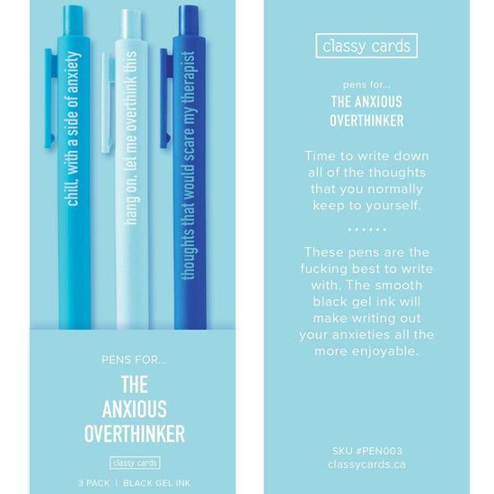 ANXIOUS OVERTHINKER PENS
