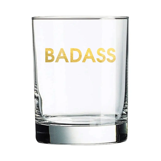 BADASS ROCKS GLASS