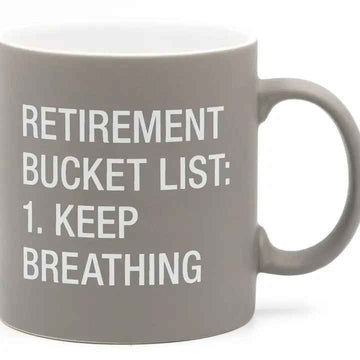 RETIRE BUCKET LIST MUG