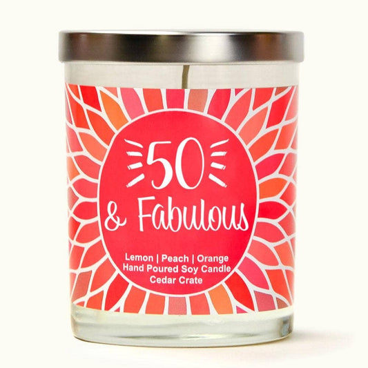 50 AND FABULOUS CANDLE